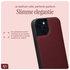 AVY Apple iPhone 14 / 13 Hoesje met Koord Haakjes MagSafe Leer Burgundy afbeelding 7