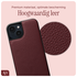 AVY Apple iPhone 14 / 13 Hoesje met Koord Haakjes MagSafe Leer Burgundy afbeelding 5