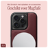 AVY Apple iPhone 14 Pro Hoesje met Koord Haakjes MagSafe Leer Burgundy afbeelding 6