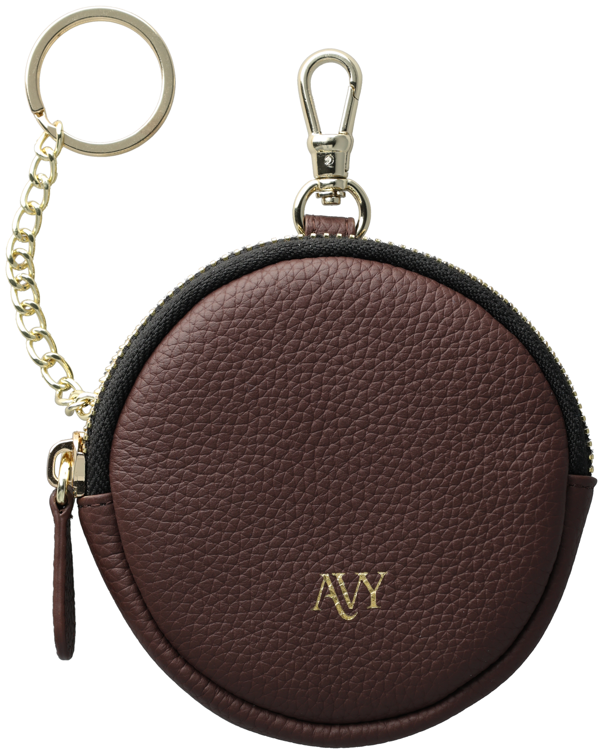 AVY Mini Leren Telefoontasje / Phone Bag Leather Chocolate afbeelding 1
