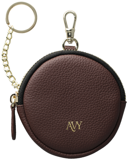 AVY Mini Leren Telefoontasje / Phone Bag Leather Chocolate afbeelding 1