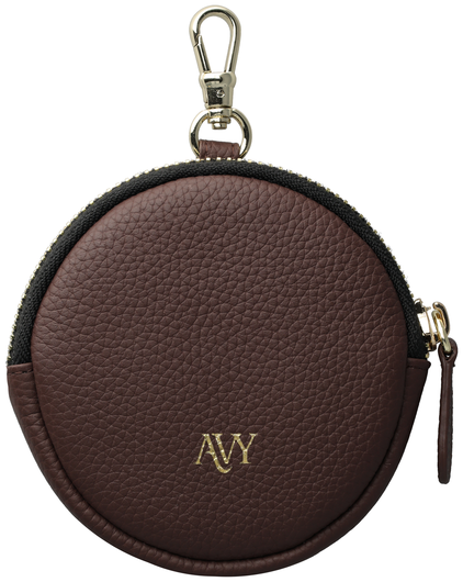 AVY Mini Leren Telefoontasje / Phone Bag Leather Chocolate afbeelding 7