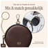 AVY Mini Leren Telefoontasje / Phone Bag Leather Chocolate afbeelding 4