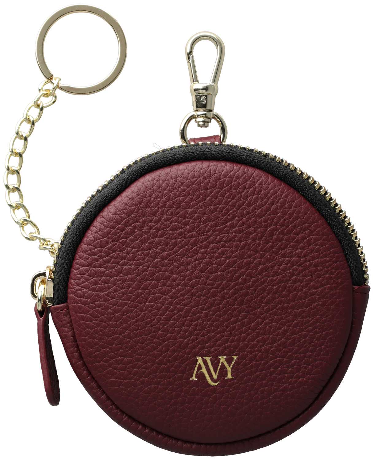 AVY Mini Leren Telefoontasje / Phone Bag Leather Burgundy afbeelding 1