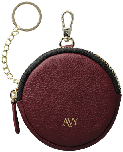AVY Mini Leren Telefoontasje / Phone Bag Leather Burgundy afbeelding 1