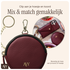 AVY Mini Leren Telefoontasje / Phone Bag Leather Burgundy afbeelding 5