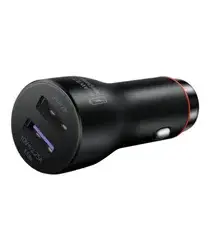 Originele Huawei CP36 22.5W Autolader USB-A + USB-A naar USB-C Kabel 1M Grijs afbeelding