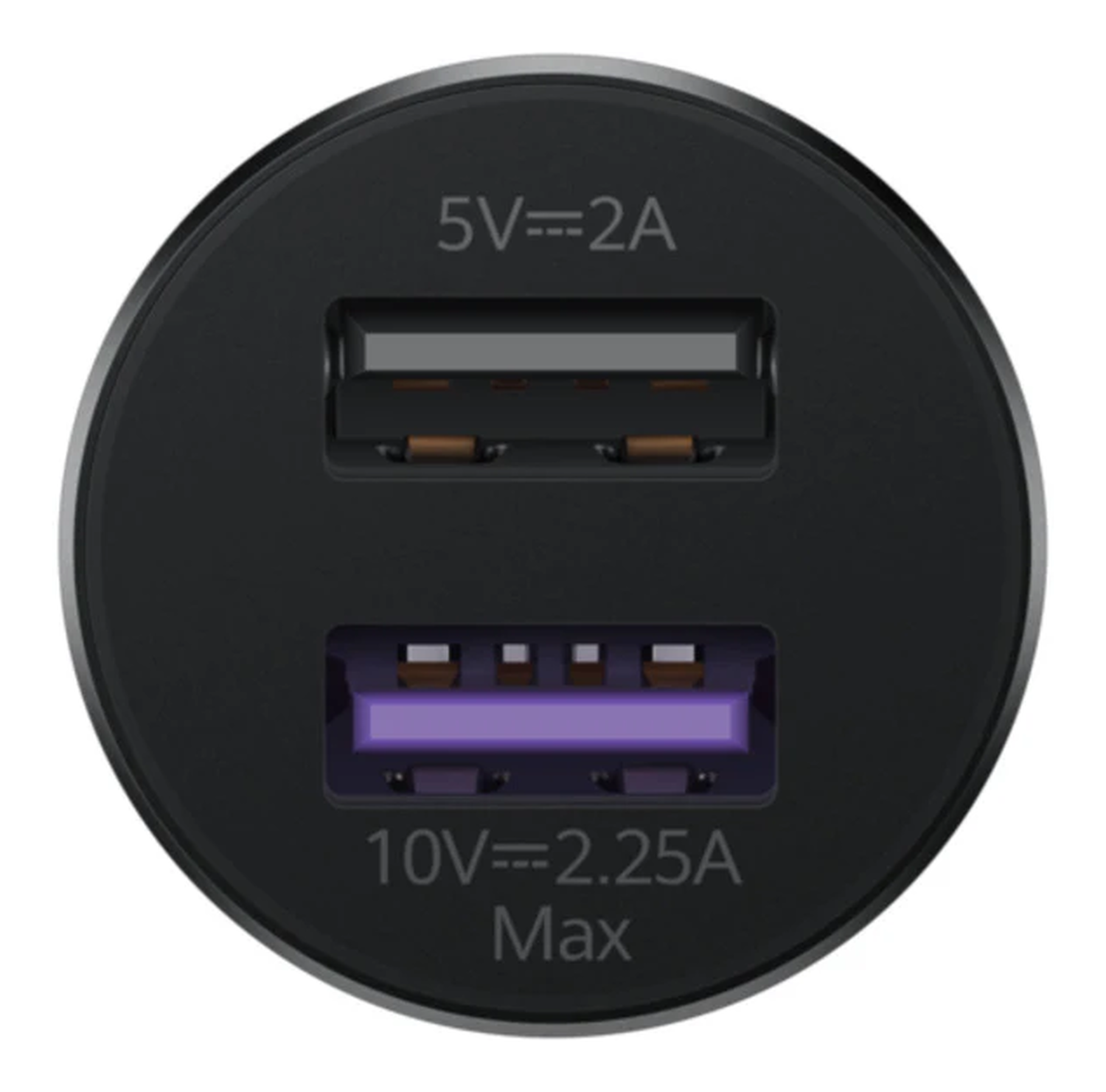 Originele Huawei CP36 22.5W Autolader USB-A + USB-A naar USB-C Kabel 1M Grijs afbeelding 2