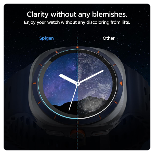 Spigen EZ Fit GLAS.tR Apple Watch Ultra / Ultra 2 Screen Protector 2-Pack afbeelding 6