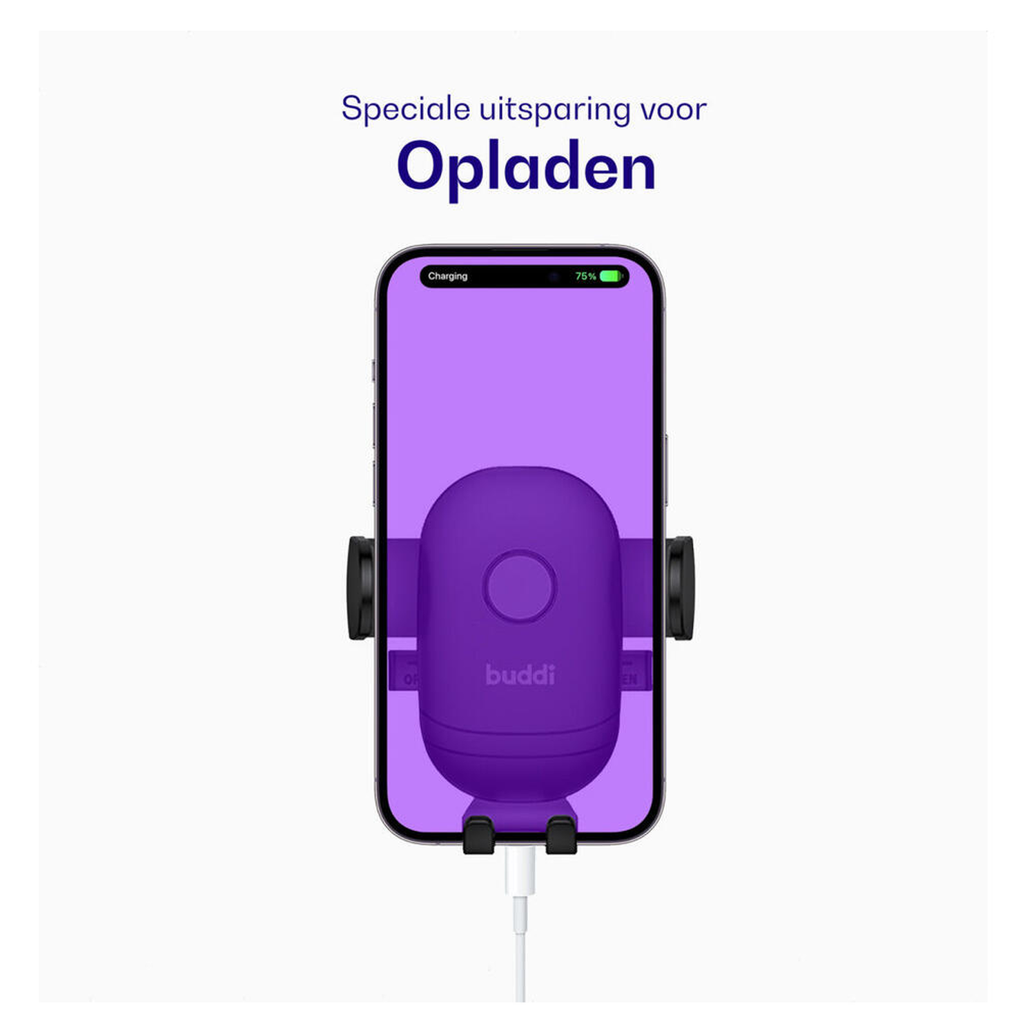 Buddi Way Universele Telefoonhouder Auto Ventilatierooster met tripodklem afbeelding 11