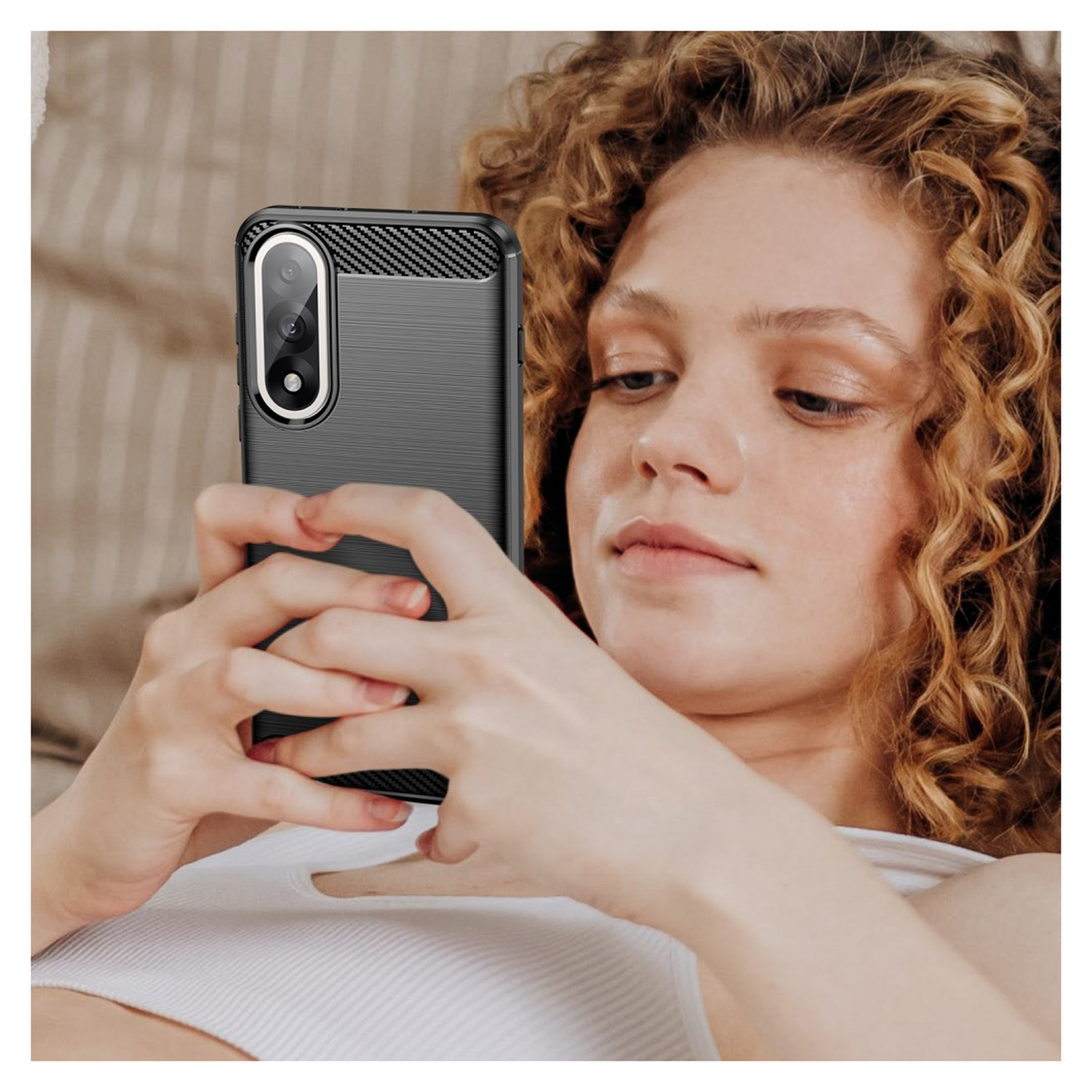 OnePlus Nord 5 Hoesje Geborsteld TPU Flexibele Back Cover Zwart afbeelding 9