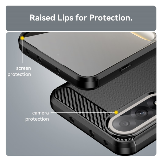 OnePlus Nord 5 Hoesje Geborsteld TPU Flexibele Back Cover Zwart afbeelding 8
