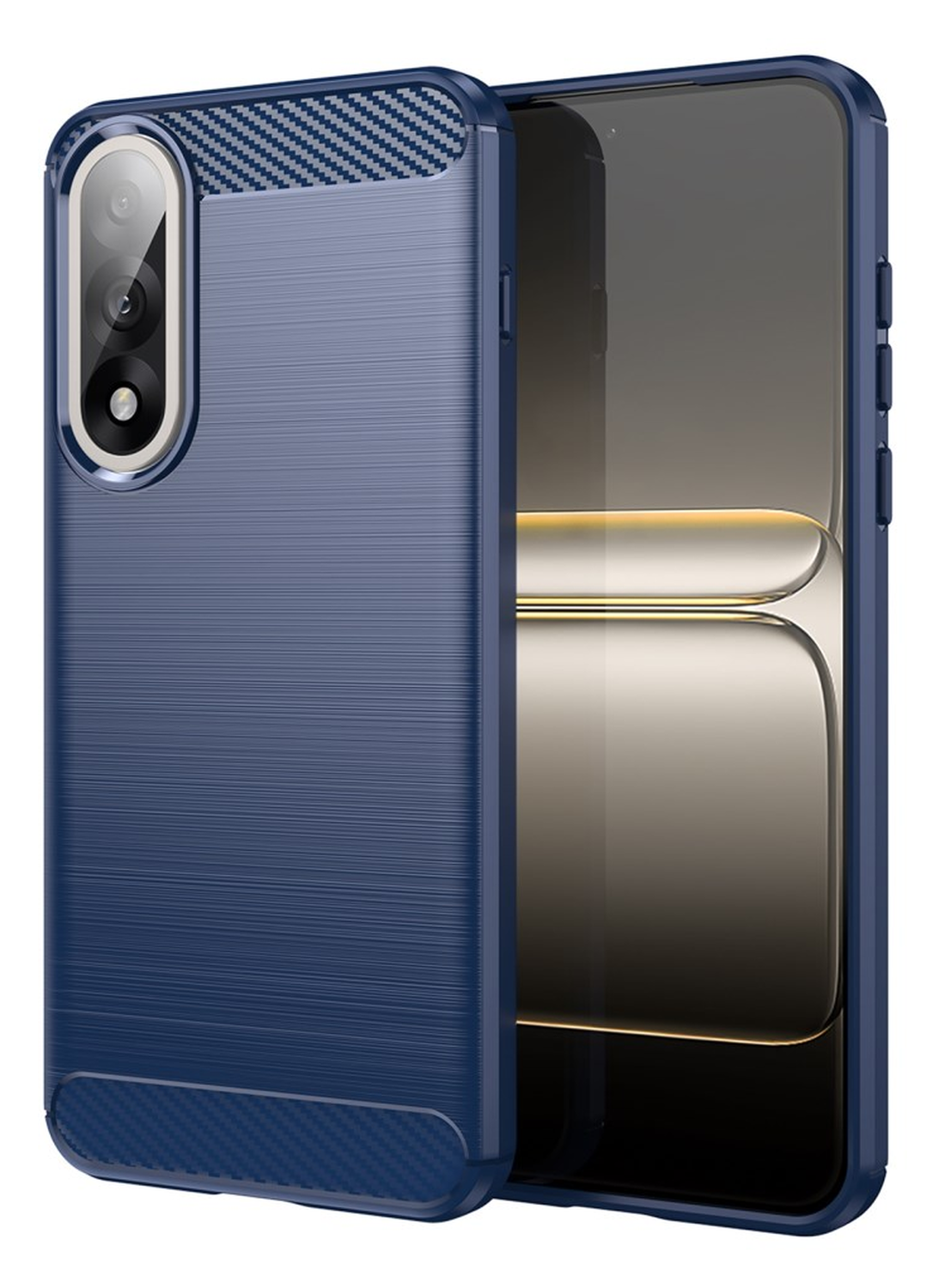 OnePlus Nord 5 Hoesje Geborsteld TPU Flexibele Back Cover Blauw afbeelding 1