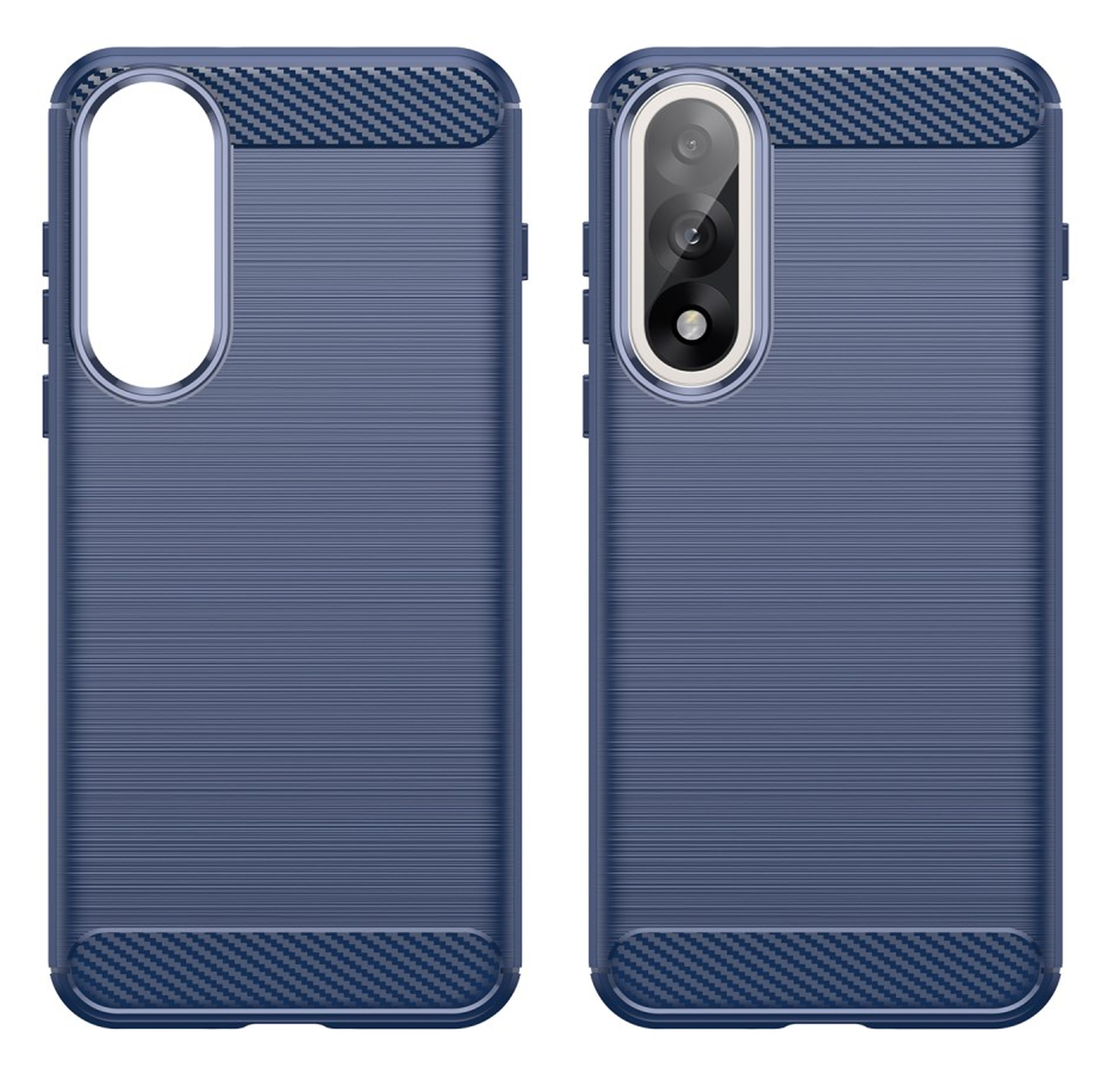 OnePlus Nord 5 Hoesje Geborsteld TPU Flexibele Back Cover Blauw afbeelding 2