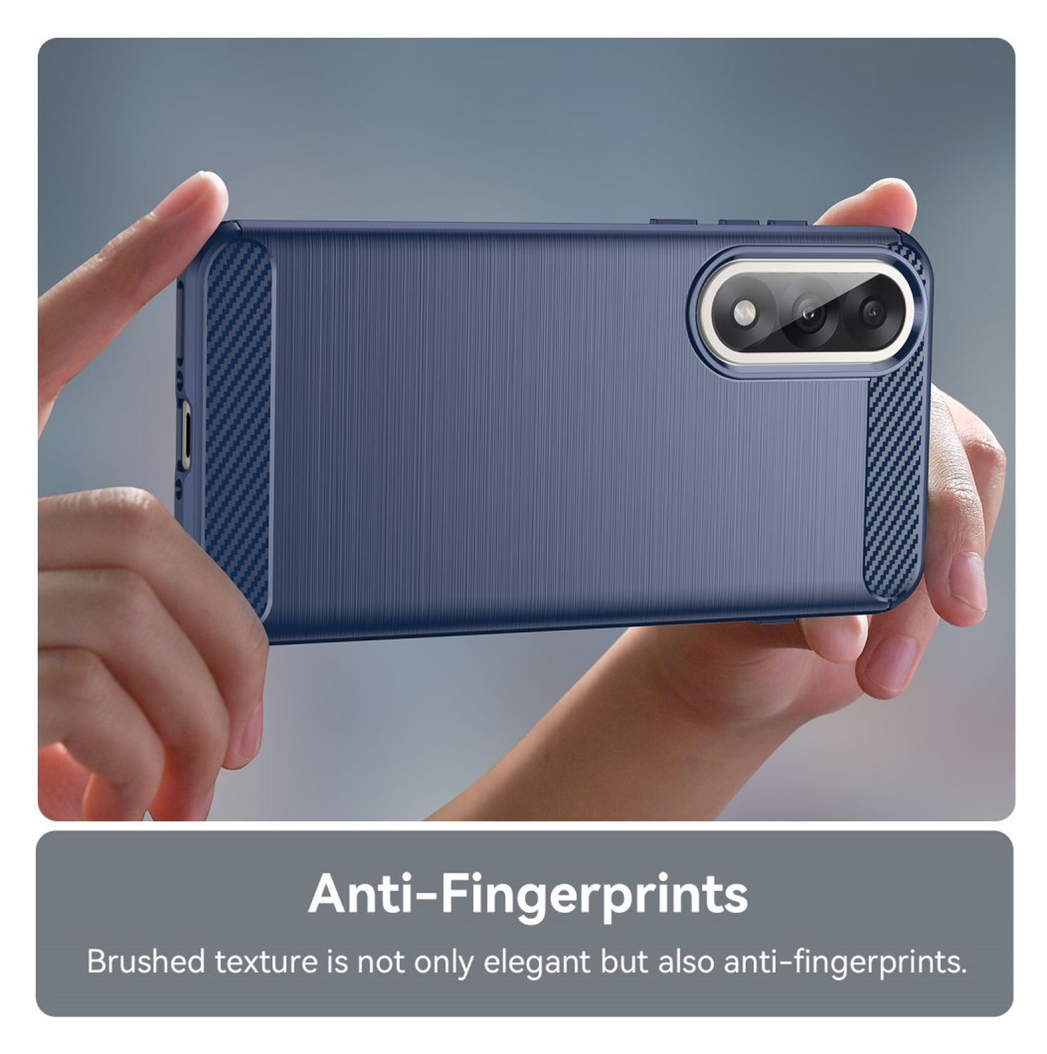 OnePlus Nord 5 Hoesje Geborsteld TPU Flexibele Back Cover Blauw afbeelding 7