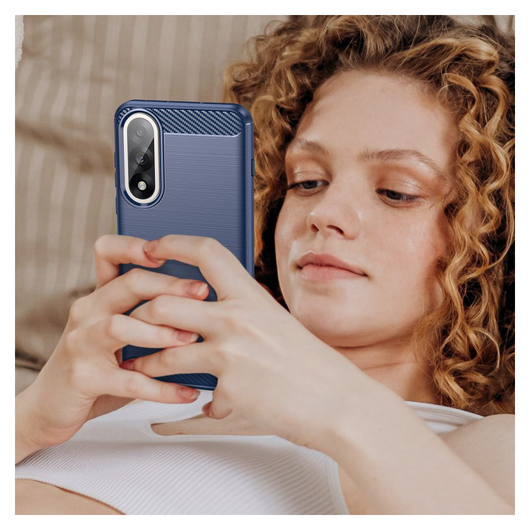 OnePlus Nord 5 Hoesje Geborsteld TPU Flexibele Back Cover Blauw afbeelding 9