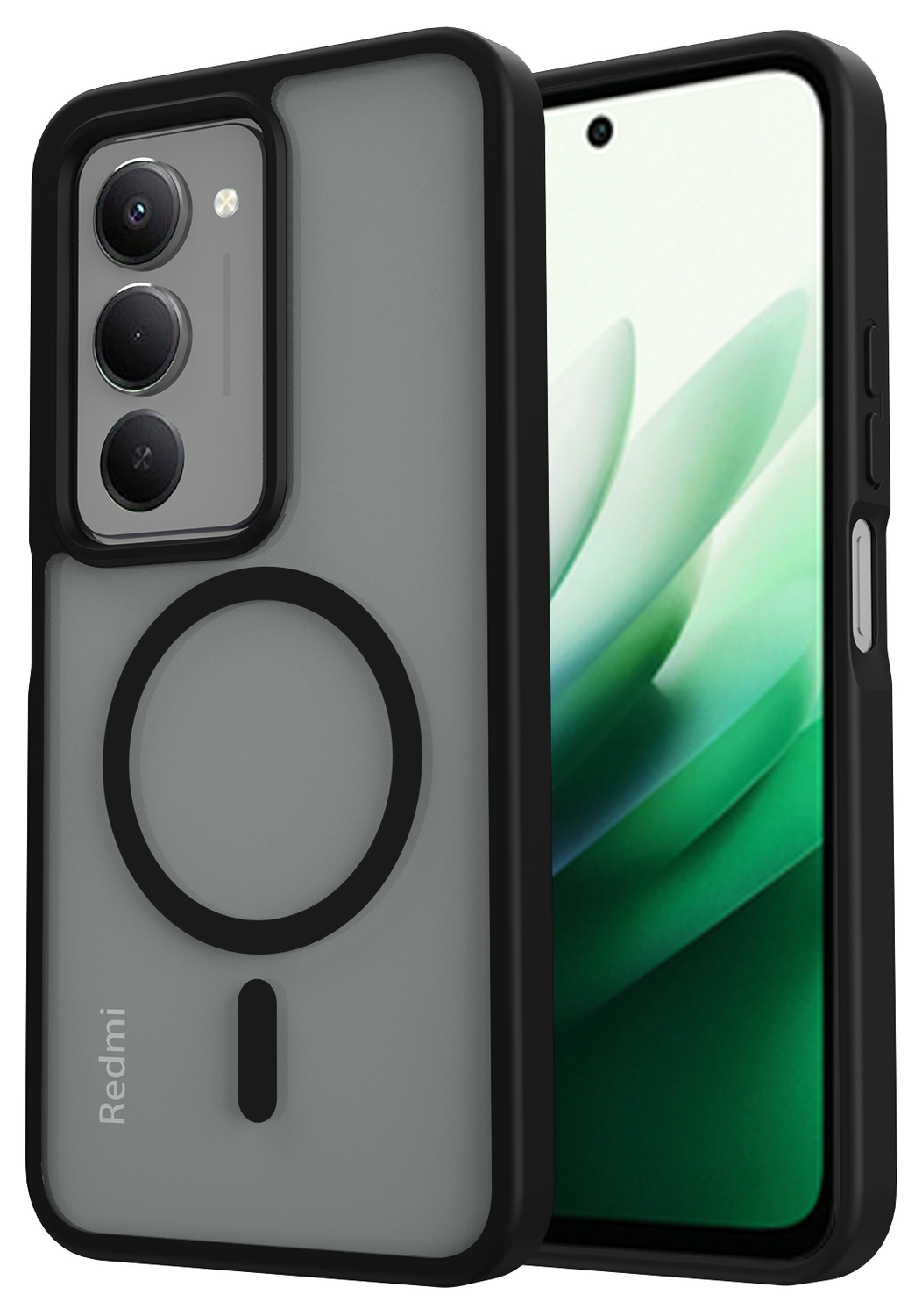 Xiaomi Redmi 15 (5G) Hoesje met MagSafe Back Cover Matte Zwart afbeelding 1