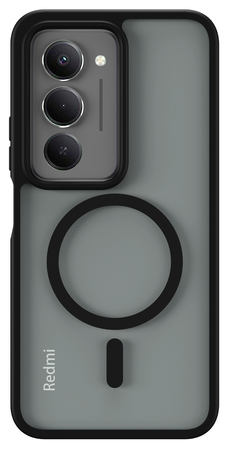 Xiaomi Redmi 15 (5G) Hoesje met MagSafe Back Cover Matte Zwart afbeelding 4