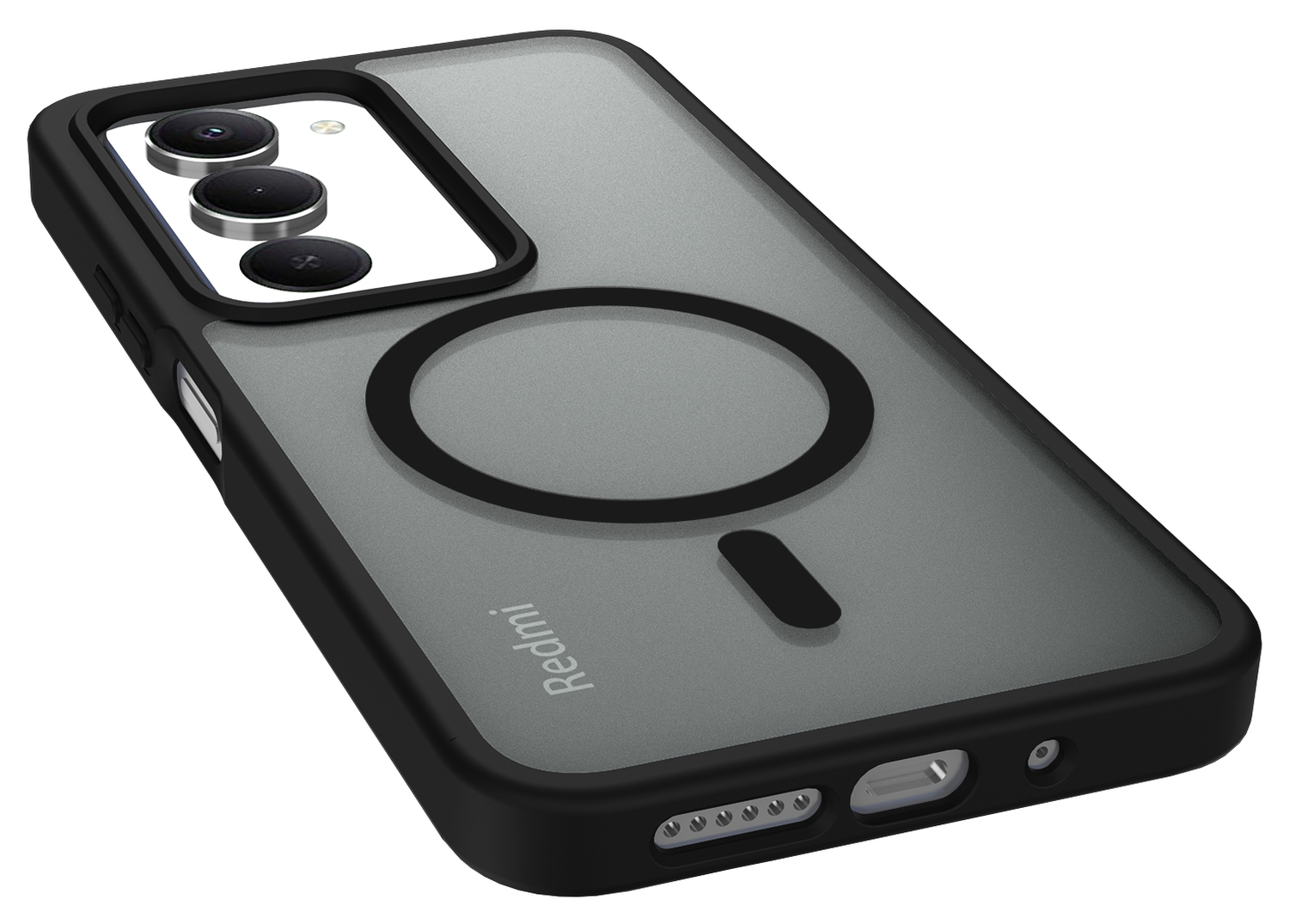 Xiaomi Redmi 15 (5G) Hoesje met MagSafe Back Cover Matte Zwart afbeelding 9