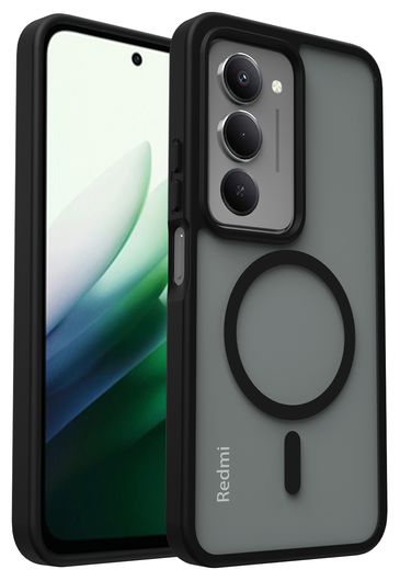 Xiaomi Redmi 15 (5G) Hoesje met MagSafe Back Cover Matte Zwart afbeelding 8