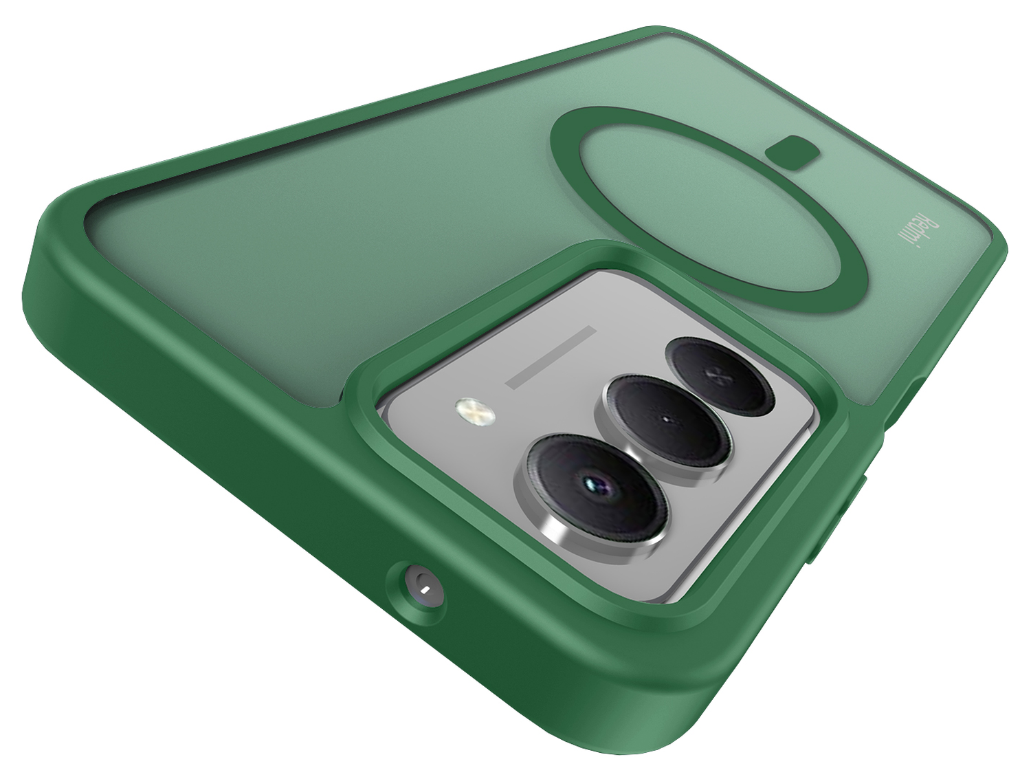 Xiaomi Redmi 15 (5G) Hoesje met MagSafe Back Cover Matte Groen afbeelding 7