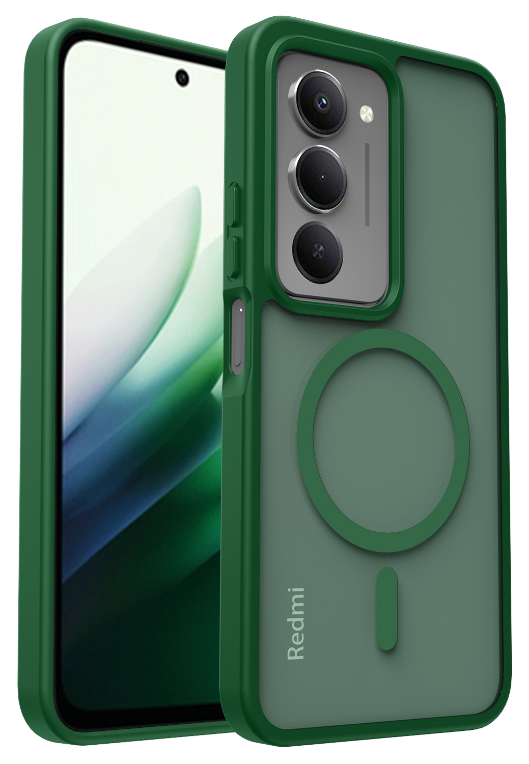 Xiaomi Redmi 15 (5G) Hoesje met MagSafe Back Cover Matte Groen afbeelding 8