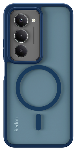 Xiaomi Redmi 15 (5G) Hoesje met MagSafe Back Cover Matte Blauw afbeelding 2