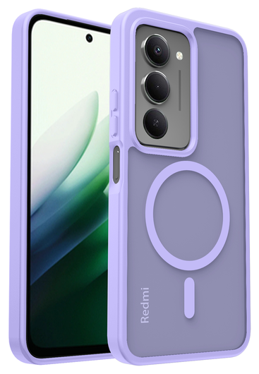 Xiaomi Redmi 15 (5G) Hoesje met MagSafe Back Cover Matte Paars afbeelding 8
