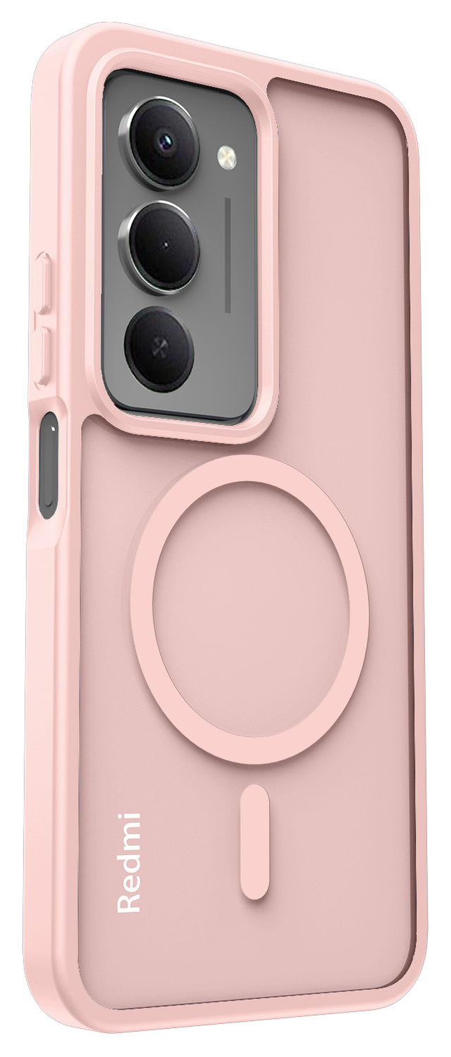 Xiaomi Redmi 15 (5G) Hoesje met MagSafe Back Cover Matte Roze afbeelding 7