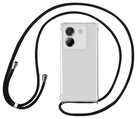 Xiaomi Poco M7 Pro Hoesje met Koord Schokbestendig TPU Transparant afbeelding