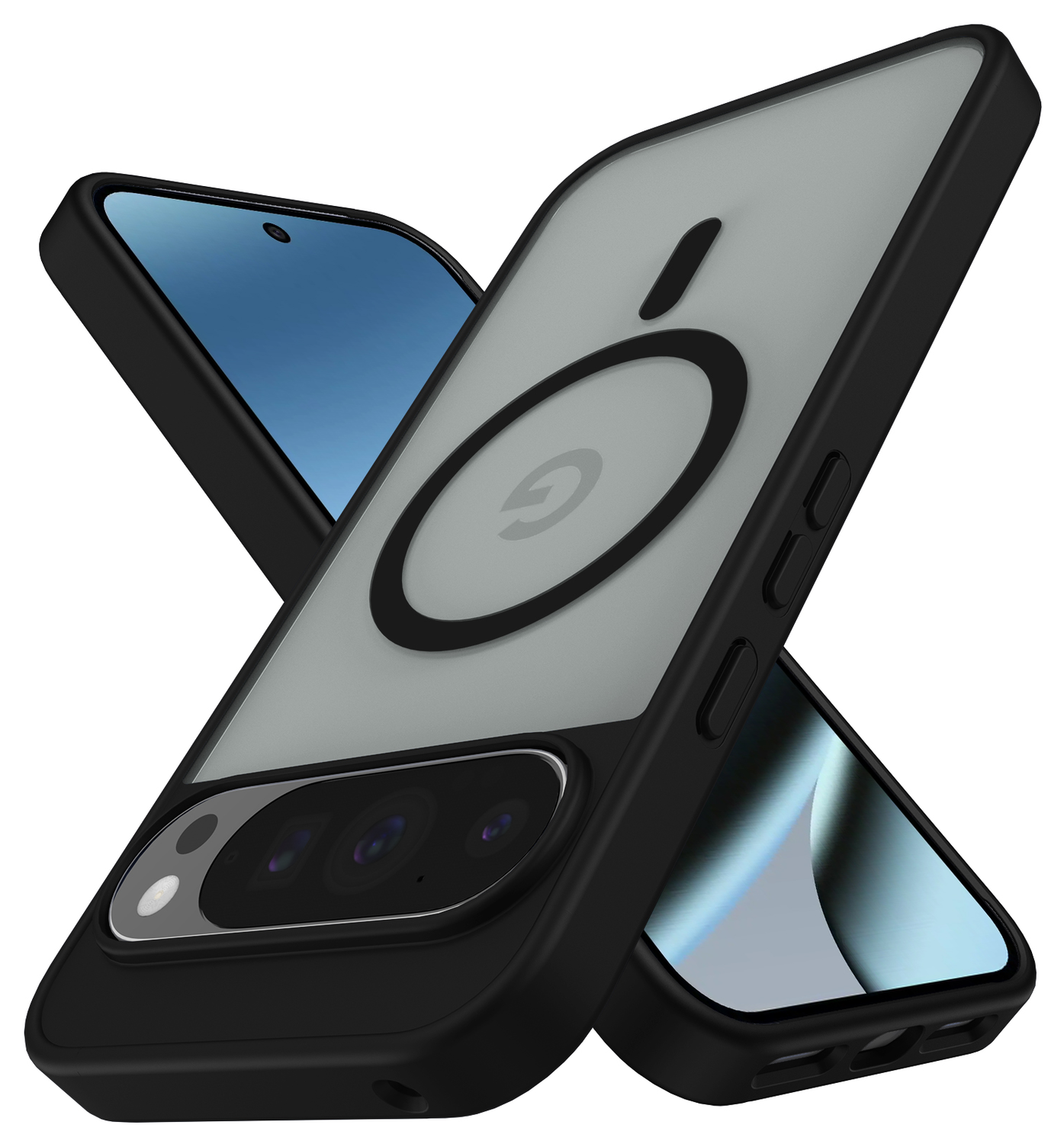 Google Pixel 10 Pro XL Hoesje met MagSafe Back Cover PixelSnap Matte Zwart afbeelding 2