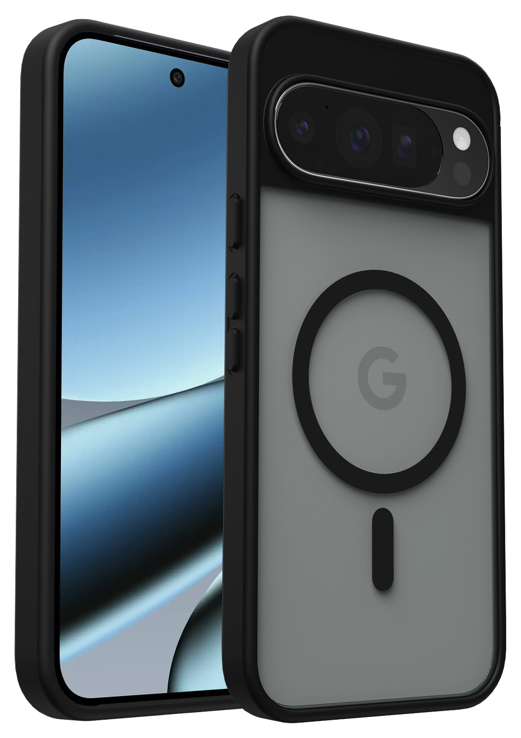 Google Pixel 10 Pro XL Hoesje met MagSafe Back Cover PixelSnap Matte Zwart afbeelding 8