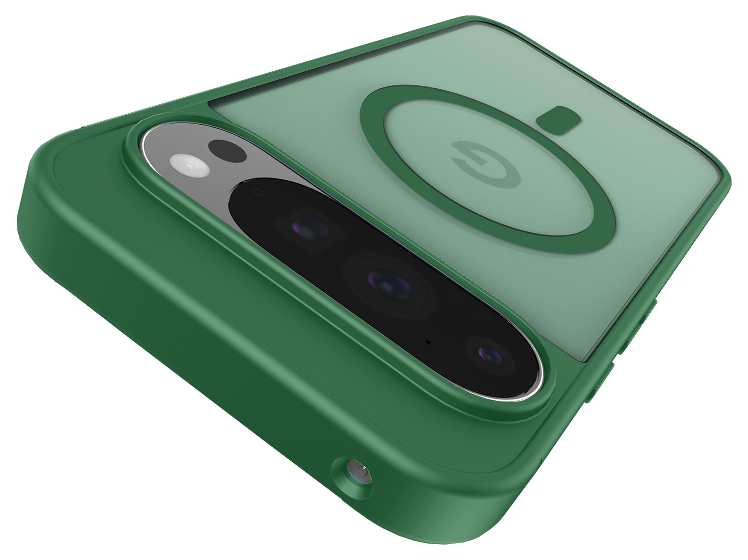 Google Pixel 10 Pro XL Hoesje met MagSafe Back Cover PixelSnap Matte Groen afbeelding 7