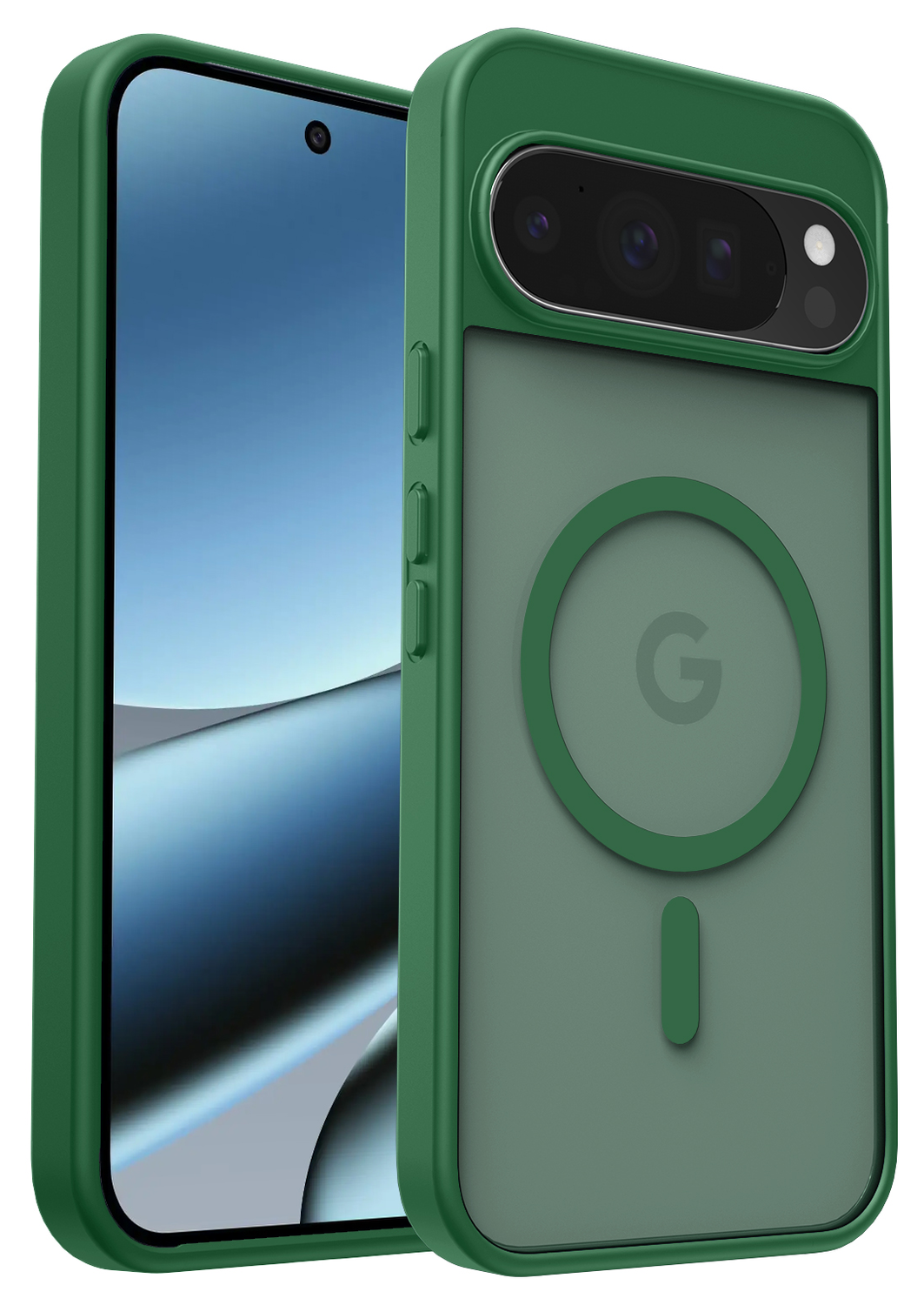 Google Pixel 10 Pro XL Hoesje met MagSafe Back Cover PixelSnap Matte Groen afbeelding 8