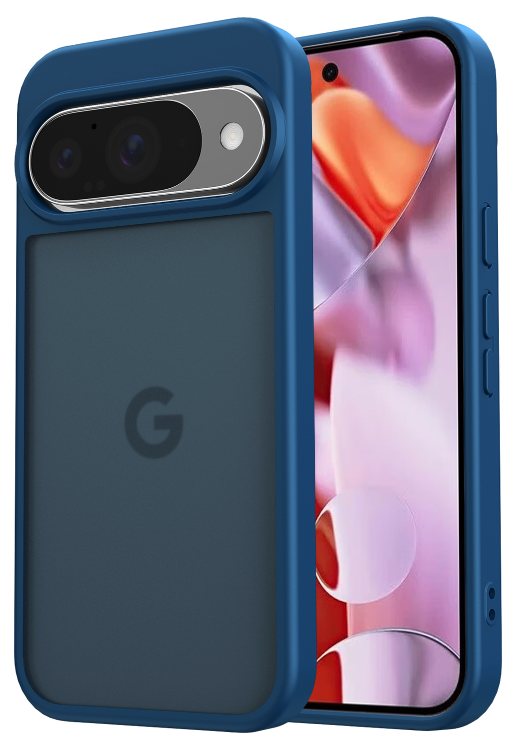 Google Pixel 10 / 10 Pro Hoesje Back Cover Matte Blauw afbeelding 1