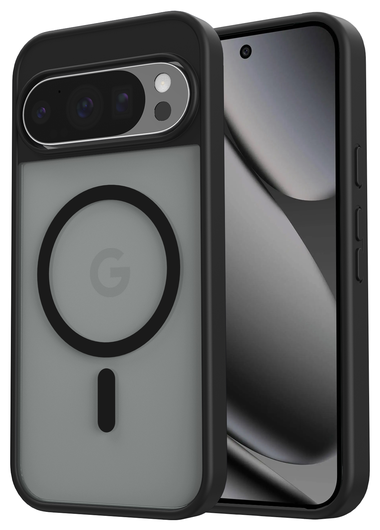 Google Pixel 10/10 Pro Hoesje MagSafe Back Cover PixelSnap Matte Zwart afbeelding 1