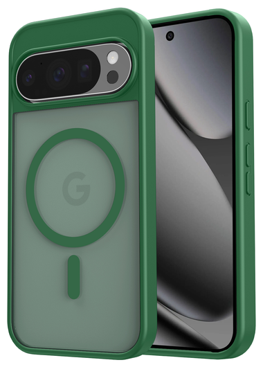 Google Pixel 10/10 Pro Hoesje MagSafe Back Cover PixelSnap Matte Groen afbeelding 1