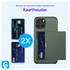 Samsung Galaxy S25 FE Hoesje met Slider Kaarthouder Back Cover Groen afbeelding 6