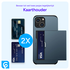 Samsung Galaxy S25 FE Hoesje met Slider Kaarthouder Back Cover Blauw afbeelding 4