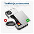 Samsung Galaxy S25 FE Hoesje met Slider Kaarthouder Back Cover Grijs afbeelding 7