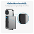 Samsung Galaxy S25 FE Hoesje met Slider Kaarthouder Back Cover Grijs afbeelding 9