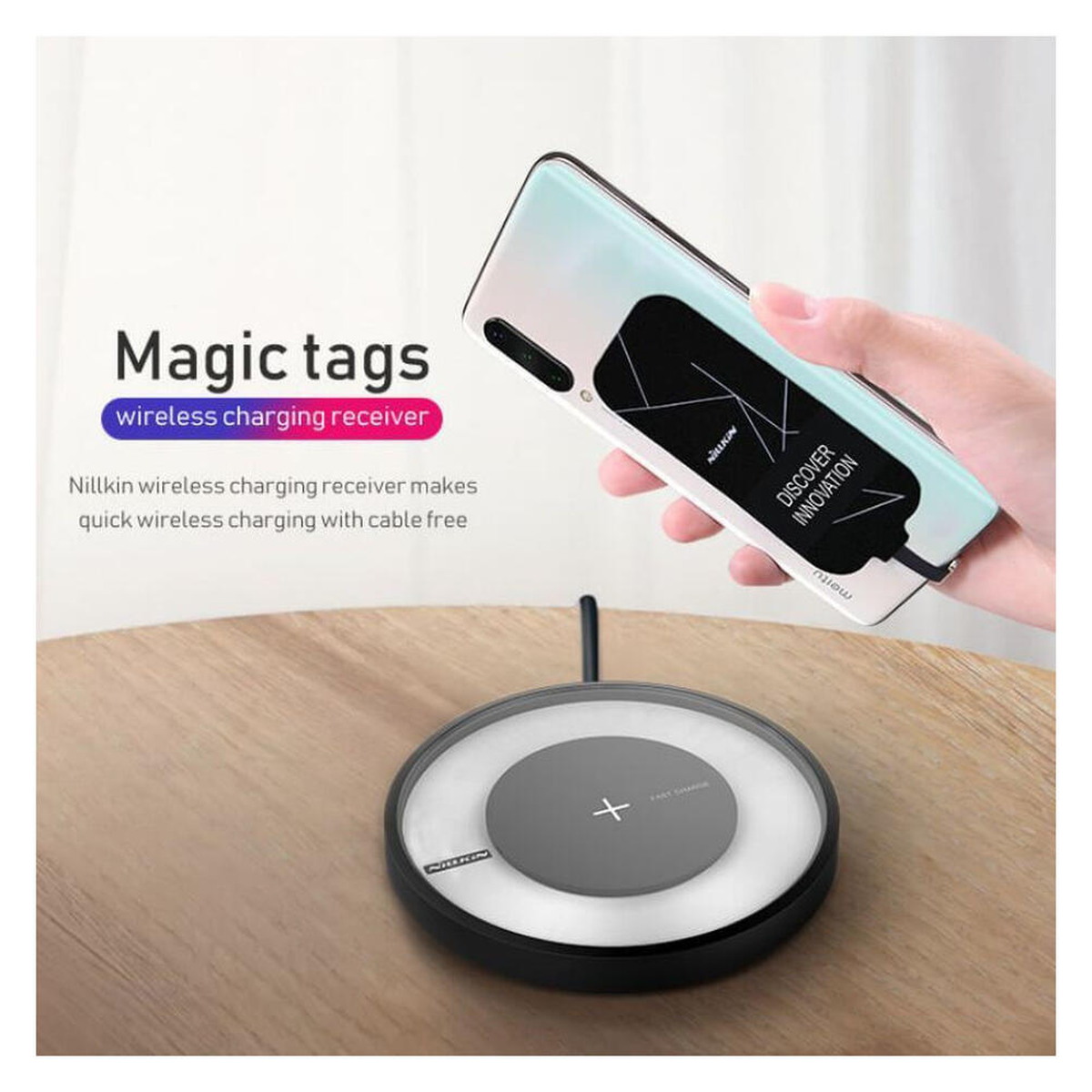 Nillkin Type-C Wireless Charging Receiver met Originele Samsung Daardl afbeelding 5