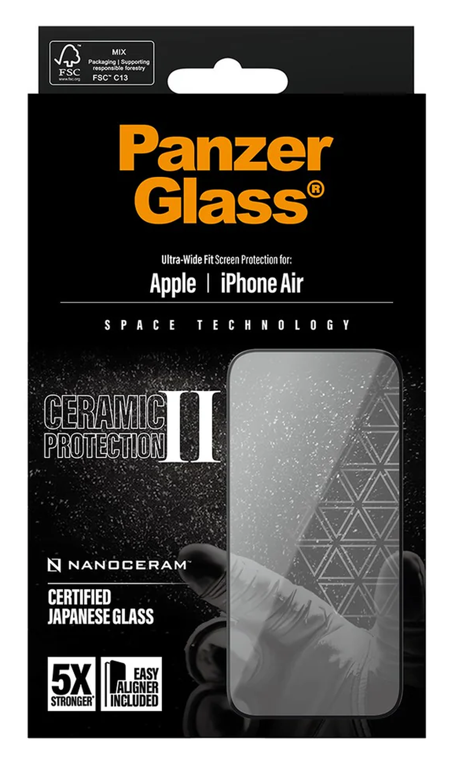 PanzerGlass Ceramic Ultra-Wide Fit iPhone Air Screen Protector afbeelding 5