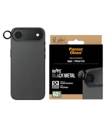 PanzerGlass Hoops Rings iPhone Air Camera Lens Protector Glas Zwart afbeelding