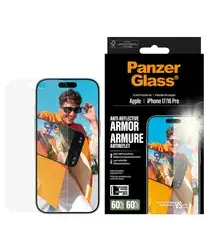 PanzerGlass Anti-Reflective iPhone 17 / 16 Pro Screen Protector Tempered Glass afbeelding
