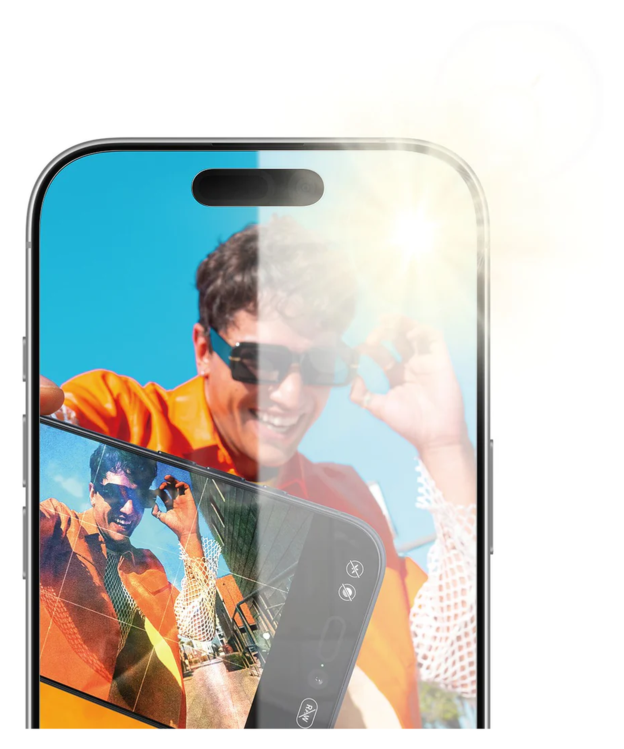 PanzerGlass Anti-Reflective iPhone 17 / 16 Pro Screen Protector Tempered Glass afbeelding 3