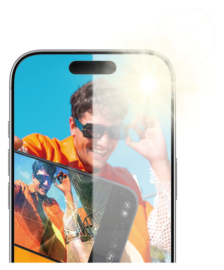 PanzerGlass Anti-Reflective iPhone 17 / 16 Pro Screen Protector Tempered Glass afbeelding 3