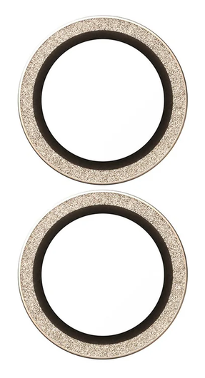 PanzerGlass Hoops Rings iPhone 17 Camera Lens Protector Glas Glitter Goud afbeelding 3
