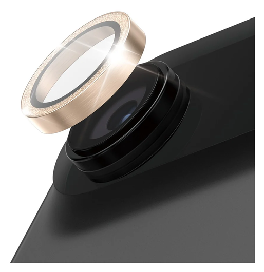 PanzerGlass Hoops Rings iPhone Air Camera Lens Protector Glas Glitter Goud afbeelding 3