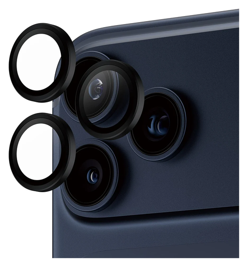 PanzerGlass Hoops Rings iPhone 17 Pro (Max) Camera Protector Glas Zwart afbeelding 2